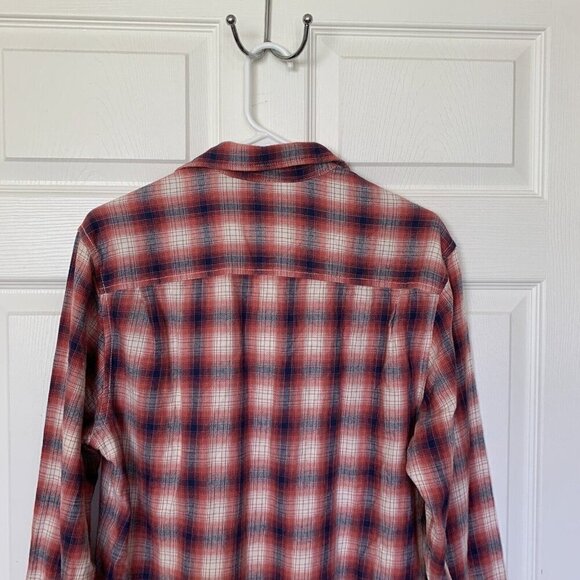 Arizona Men's Small Long Sleeve Shirt Flannel Plaid Red Blue White New - Picture 6 of 12